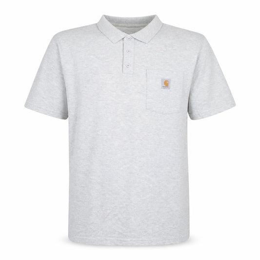 Carhartt Men's Grey XL Regular Fit Short Sleeve Polo Shirt