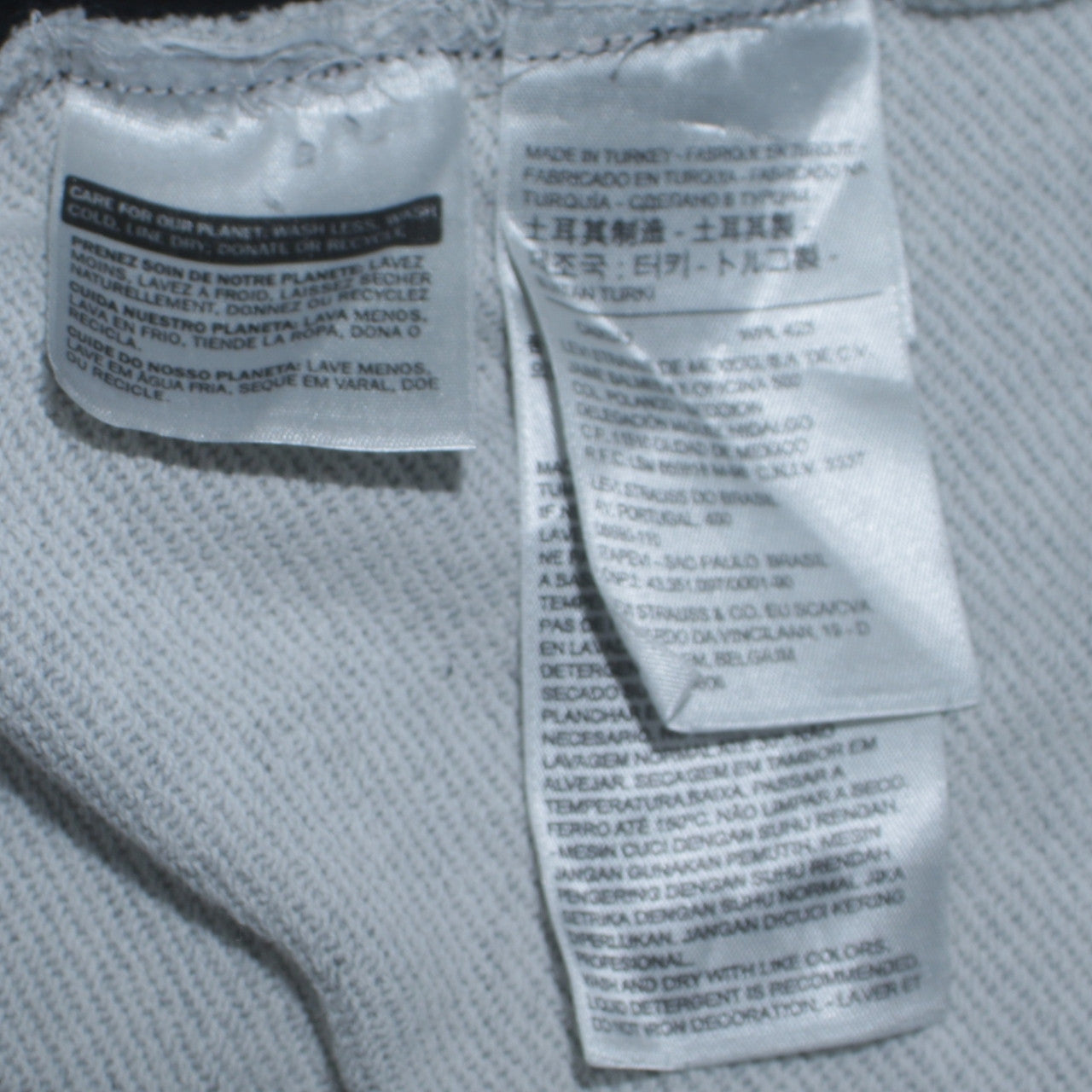 Levi's Womens Grey Sweatshirt Small Logo Pullover Contrast Hem