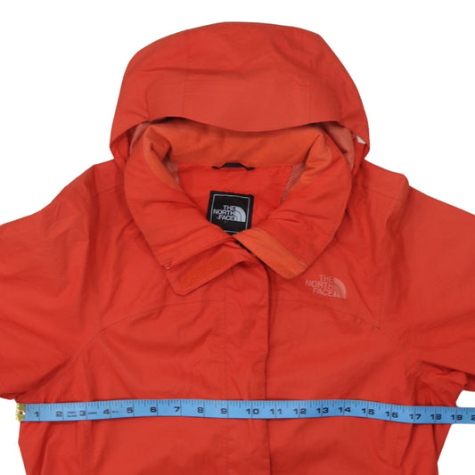 The North Face Womens Red Waterproof Hooded Rain Coat Size M