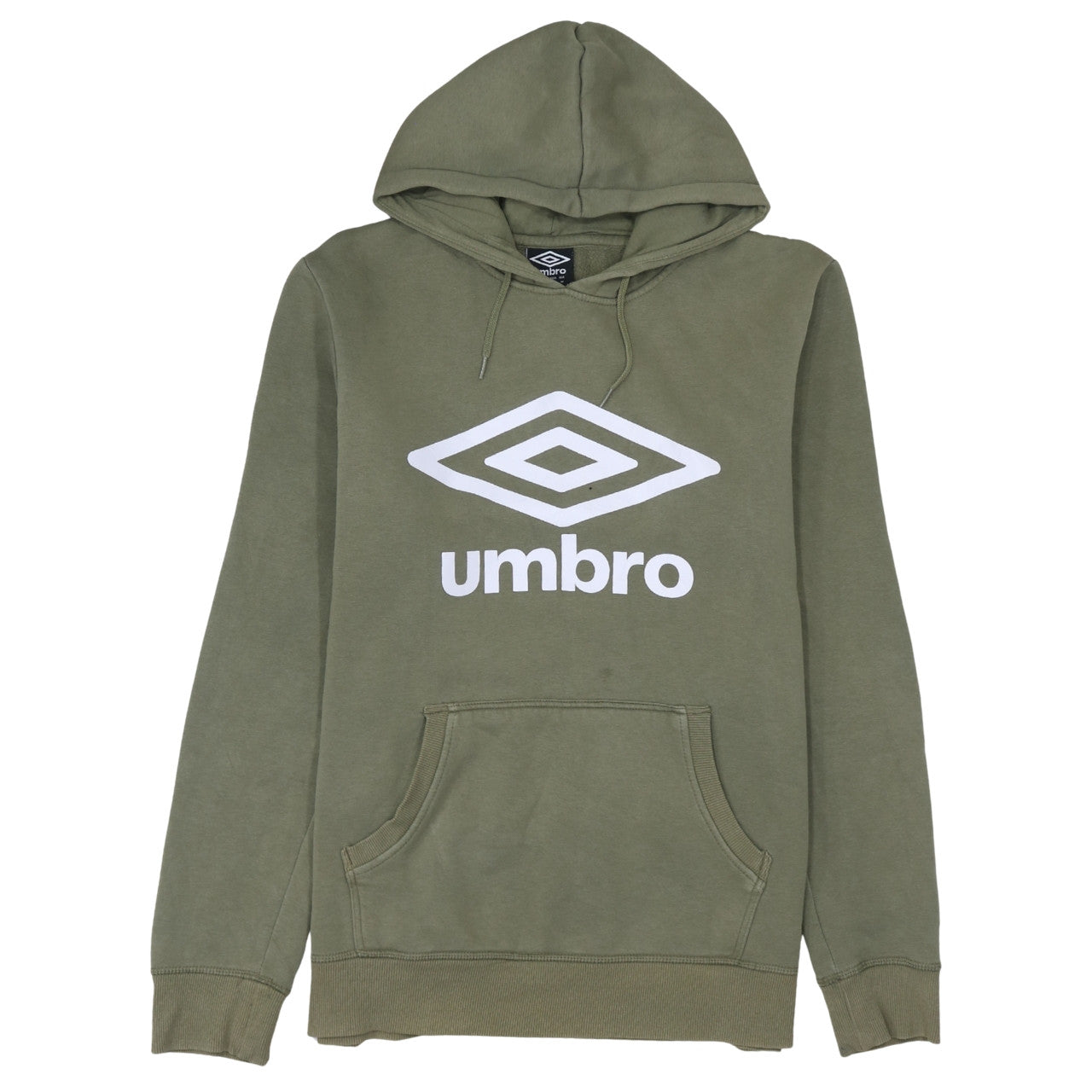 Umbro Men's Green Logo Pullover Hoodie Size M