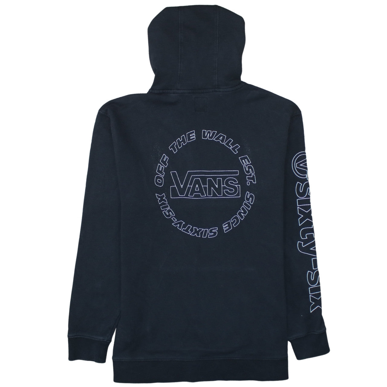 Vans Men's Black Pullover Hoodie Large Skate Style Graphic Sweatshirt