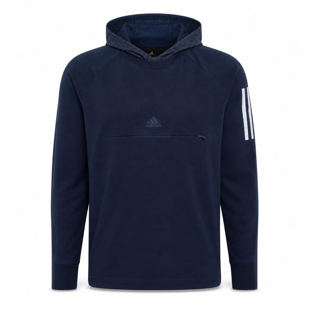 Adidas Men's Navy Blue Long Sleeve Pullover Hoodie Size L