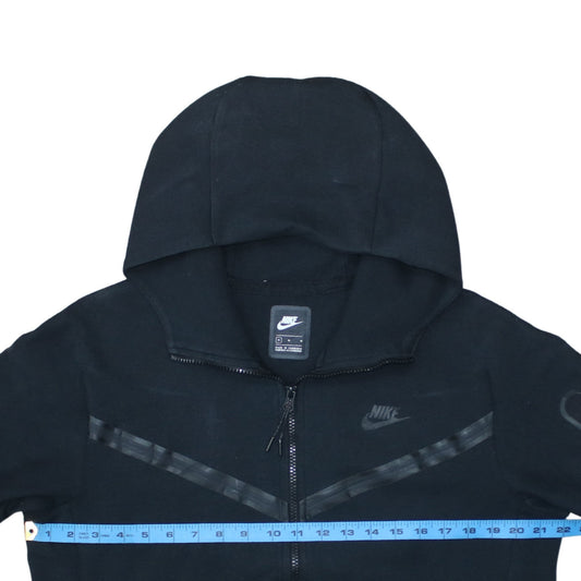 Nike Men's Black Full Zip Hoodie Medium Regular Fit Fleece