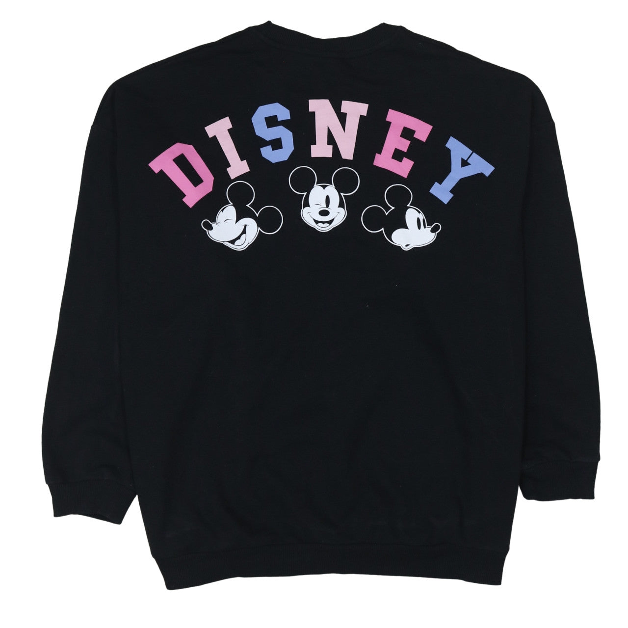 Disney Mickey Mouse Black Sweatshirt Women 16-18 George Relaxed Fit