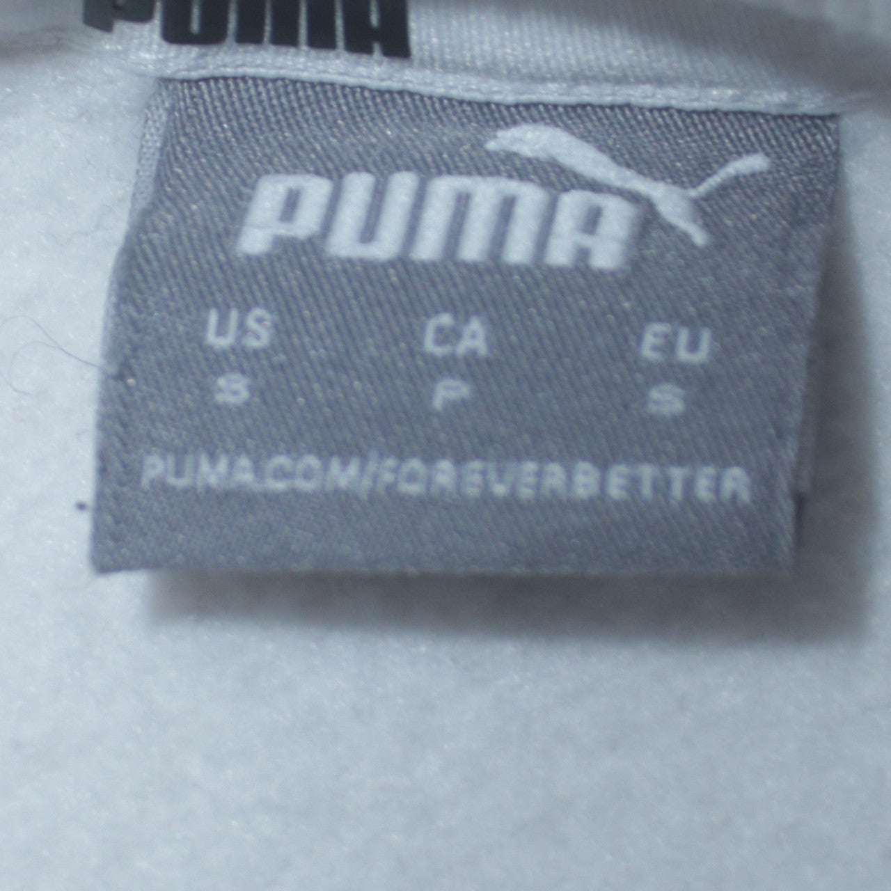 Puma Women's White Small Logo Crew Neck Pullover Sweatshirt