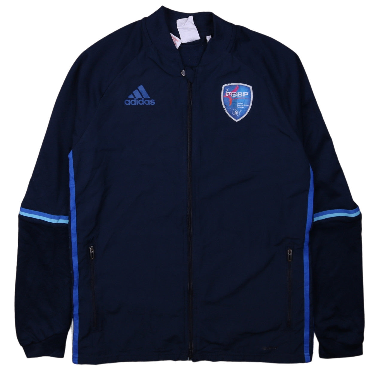 Adidas Boys Blue Full Zip Hoodie Sweatshirt 13-14 Years Football ClimaCool