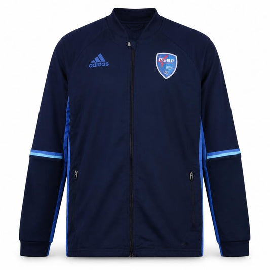 Adidas Boys Blue Full Zip Hoodie Sweatshirt 13-14 Years Football ClimaCool