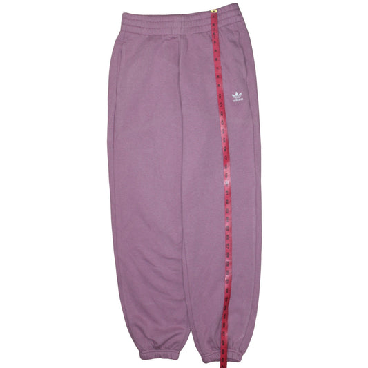 Adidas Women's Purple Sweatpants Small Regular Fit Fleece Joggers