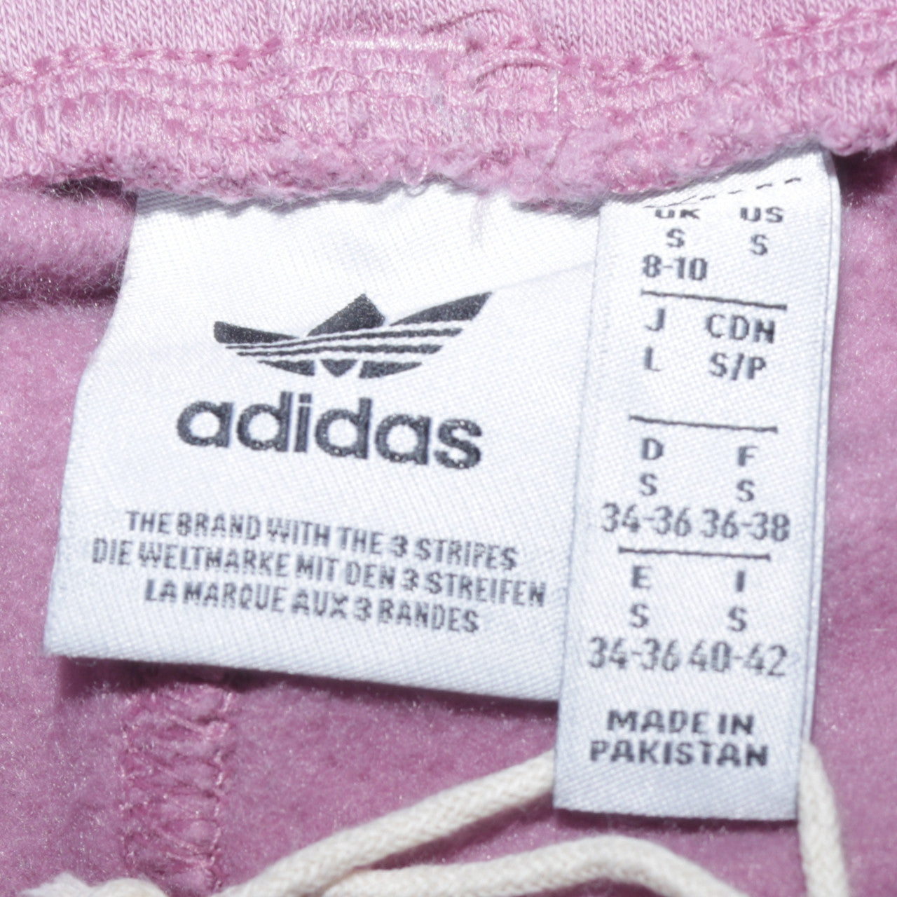 Adidas Women's Purple Sweatpants Small Regular Fit Fleece Joggers