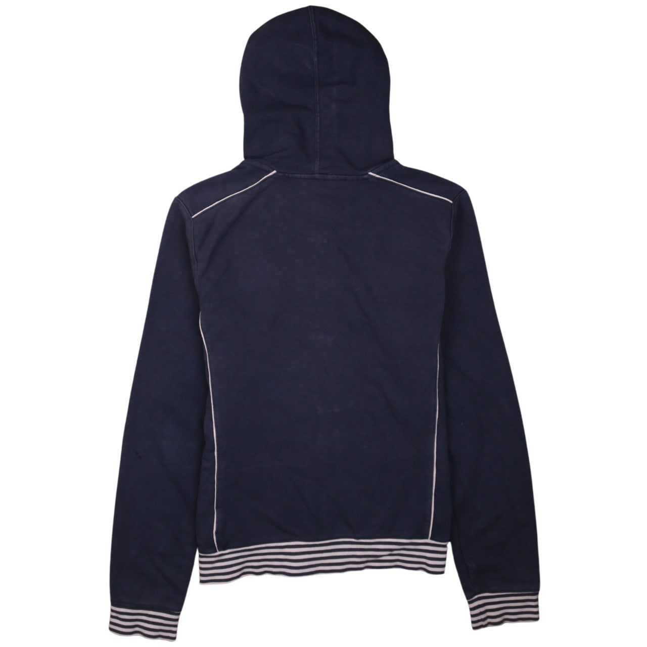 Nike Womens Navy Blue Full Zip Hoodie L 14/16 Hooded Sweatshirt