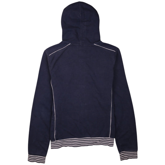 Nike Womens Navy Blue Full Zip Hoodie L 14/16 Hooded Sweatshirt