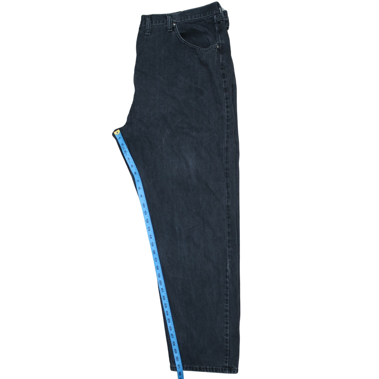 Wrangler Men's Black 46x32 Straight Fit Cotton Jeans