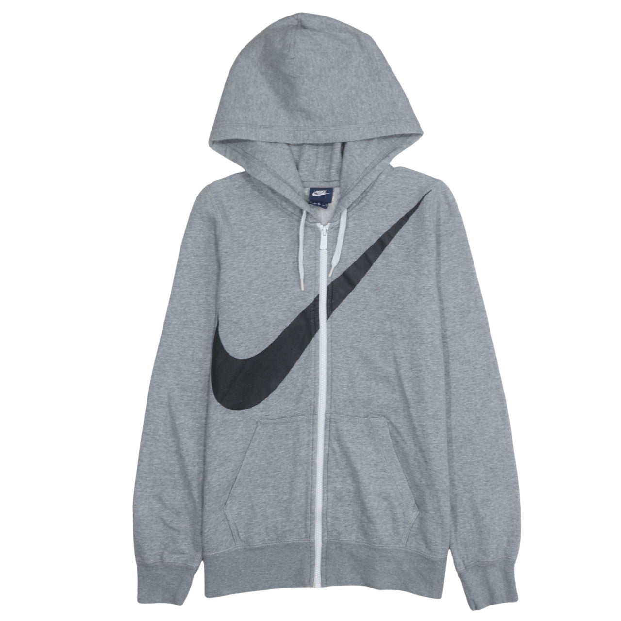 Nike Men's Grey Full Zip Hoodie M Sports Fleece Sweatshirt