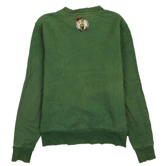 Adidas Mens Green Celtics Pullover Sweatshirt Size M Crew Neck