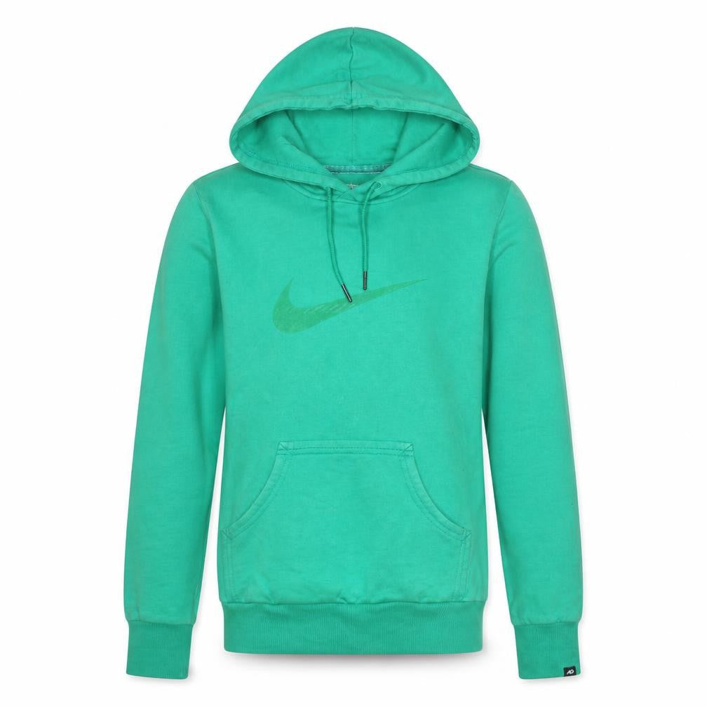 Nike Boys Green Pullover Hoodie M (8-10) Cotton Athletic Dept