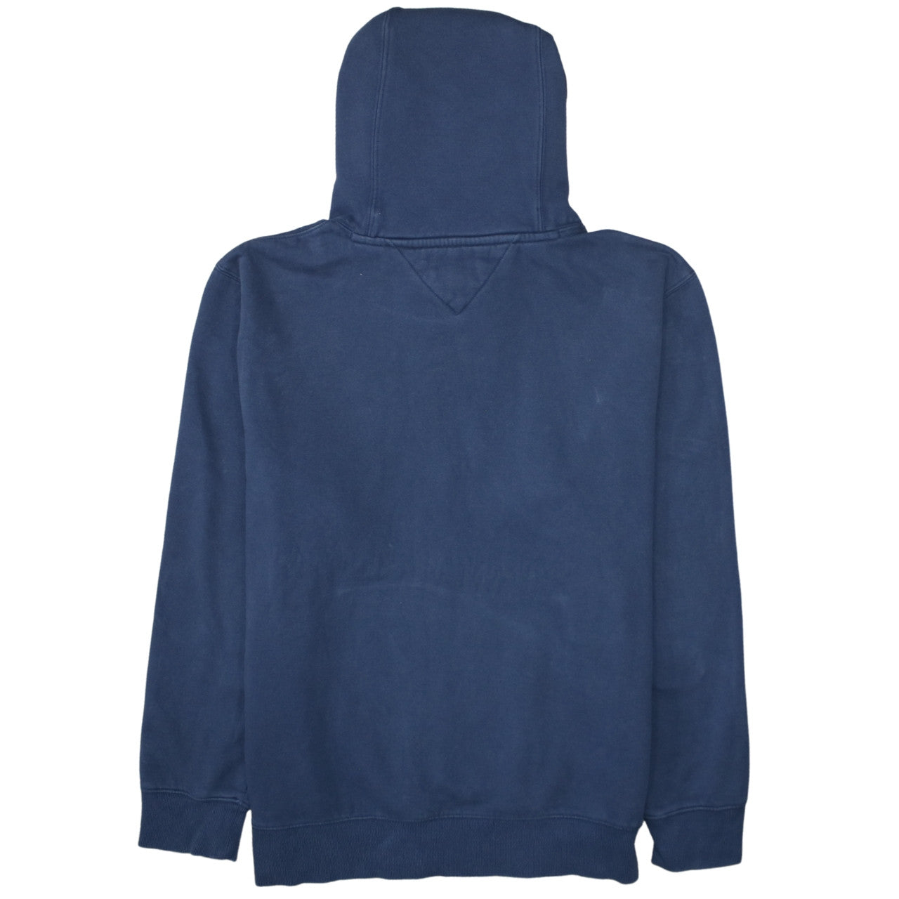 Tommy Jeans Mens Blue Pullover Hoodie Size L Logo Casual Sweatshirt