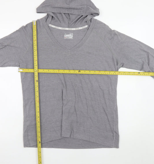 Under Armour Men's Grey XL Lightweight V-Neck Pullover Hoodie