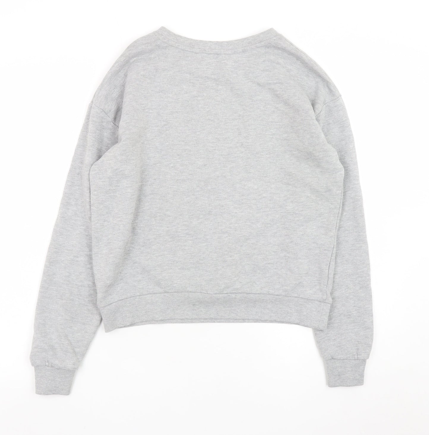 Mango Women Grey 'ART' Pullover Sweatshirt Size XS Casual Wear