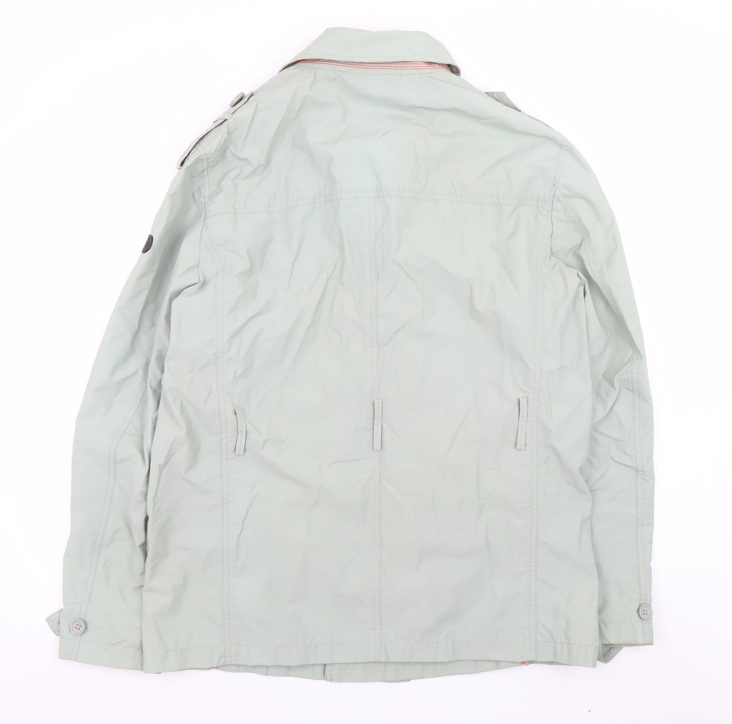 DKNY Jeans Men's Grey Cotton Nylon Trench Jacket XL