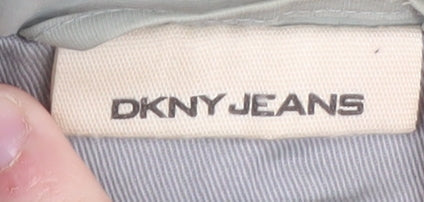DKNY Jeans Men's Grey Cotton Nylon Trench Jacket XL