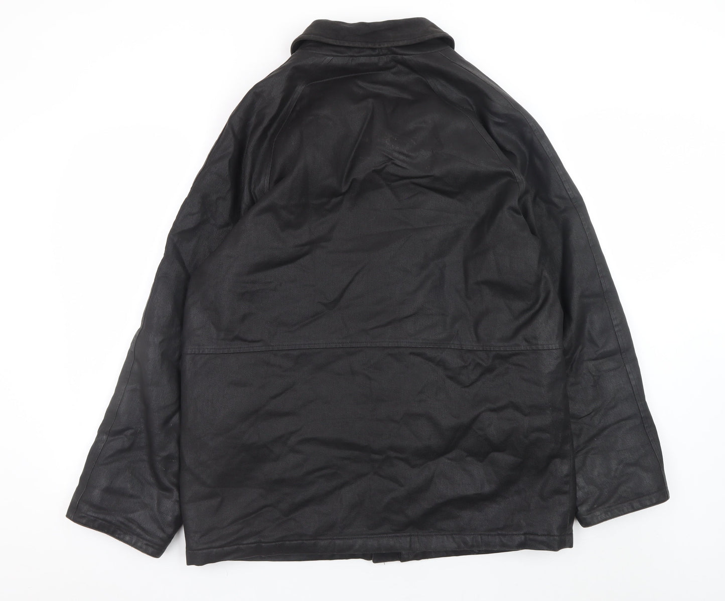 Copperstone Tailoring Men's Black Medium Water Resistant Overcoat