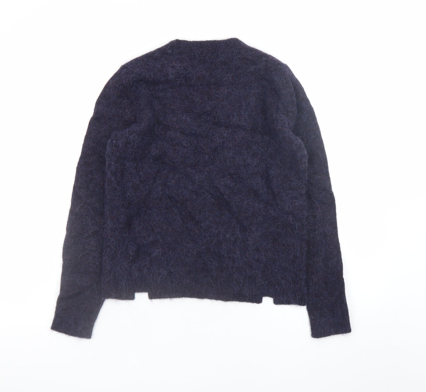 White Stuff Women Blue Alpaca Blend Star Pullover Jumper UK 10