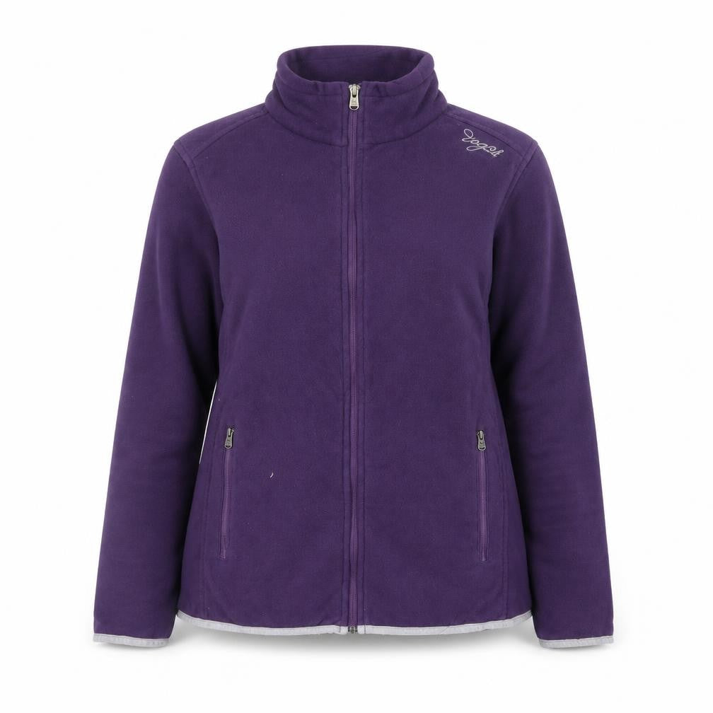 TOG24 Women's Purple Fleece Jacket Size 12/14 Full Zip Casual