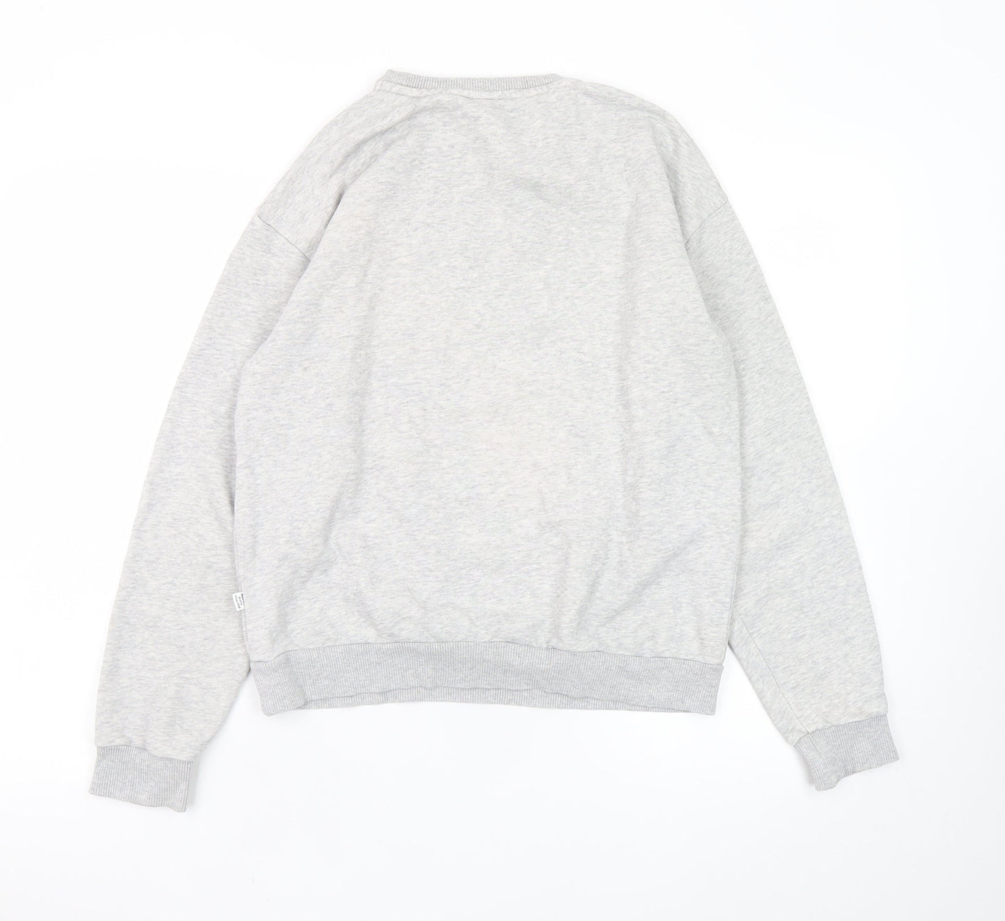 Puma Mens Grey Crew Neck Pullover Sweatshirt Size S Regular Fit