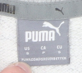 Puma Mens Grey Crew Neck Pullover Sweatshirt Size S Regular Fit