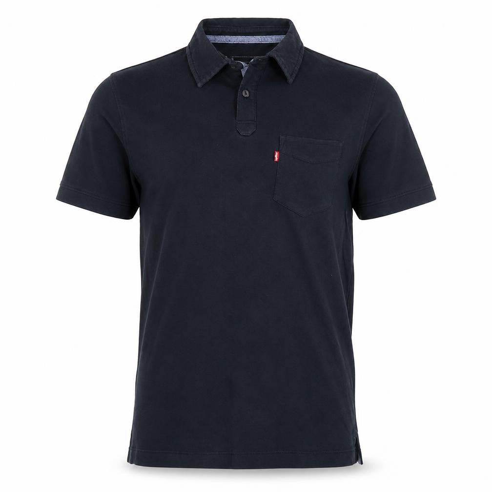 Levi's Men's Black Short Sleeve Cotton Polo Shirt Size S