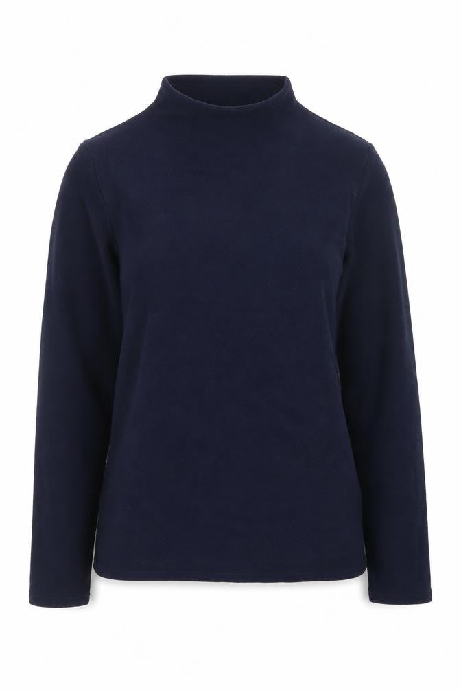 Marks and Spencer Women Navy Blue Fleece Pullover Sweatshirt Size M