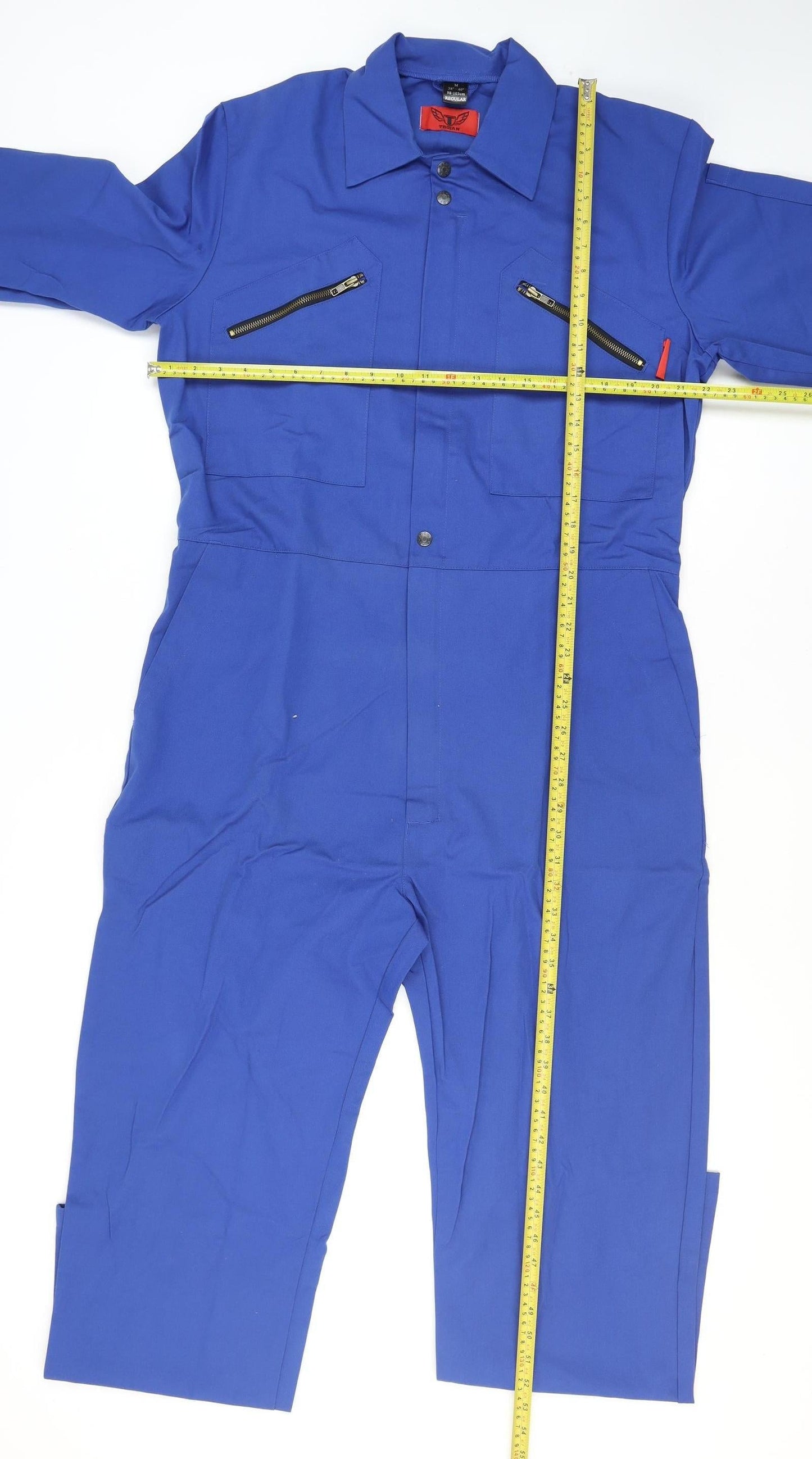 Trojan Men's Blue Workwear Cargo Trousers M Regular Fit