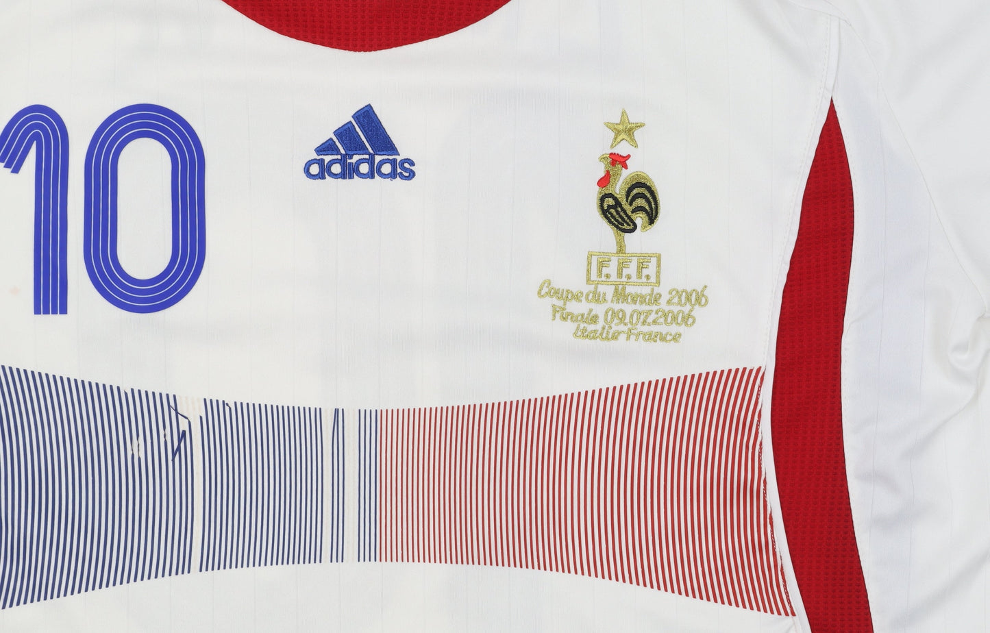 Adidas France 2006 Zidane #10 Men's White Home Football Shirt M