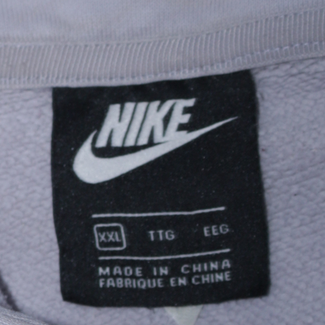 Nike Women’s Lilac Hoodie XXL Pullover ‘Just Do It’ Embroidered Cotton Blend