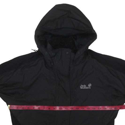 Jack Wolfskin Men's Black XS Waterproof Hooded Parka Jacket