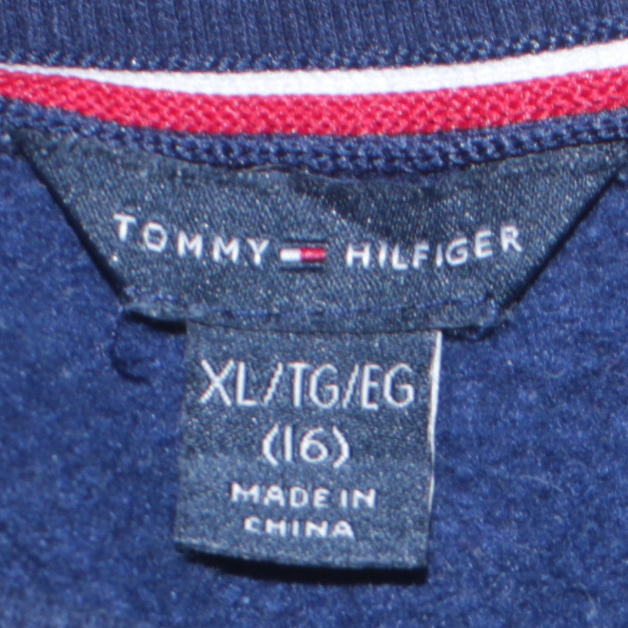 Tommy Hilfiger Women Navy Blue XL Sweatshirt with Logo Detail
