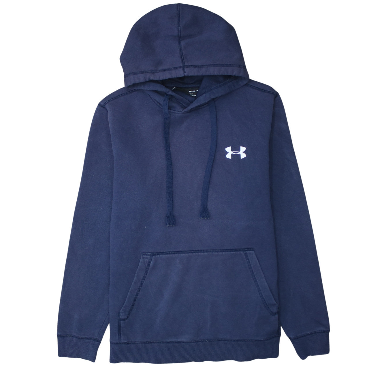 Under Armour Men Blue M ColdGear Hoodie Fleece Athletic Fit