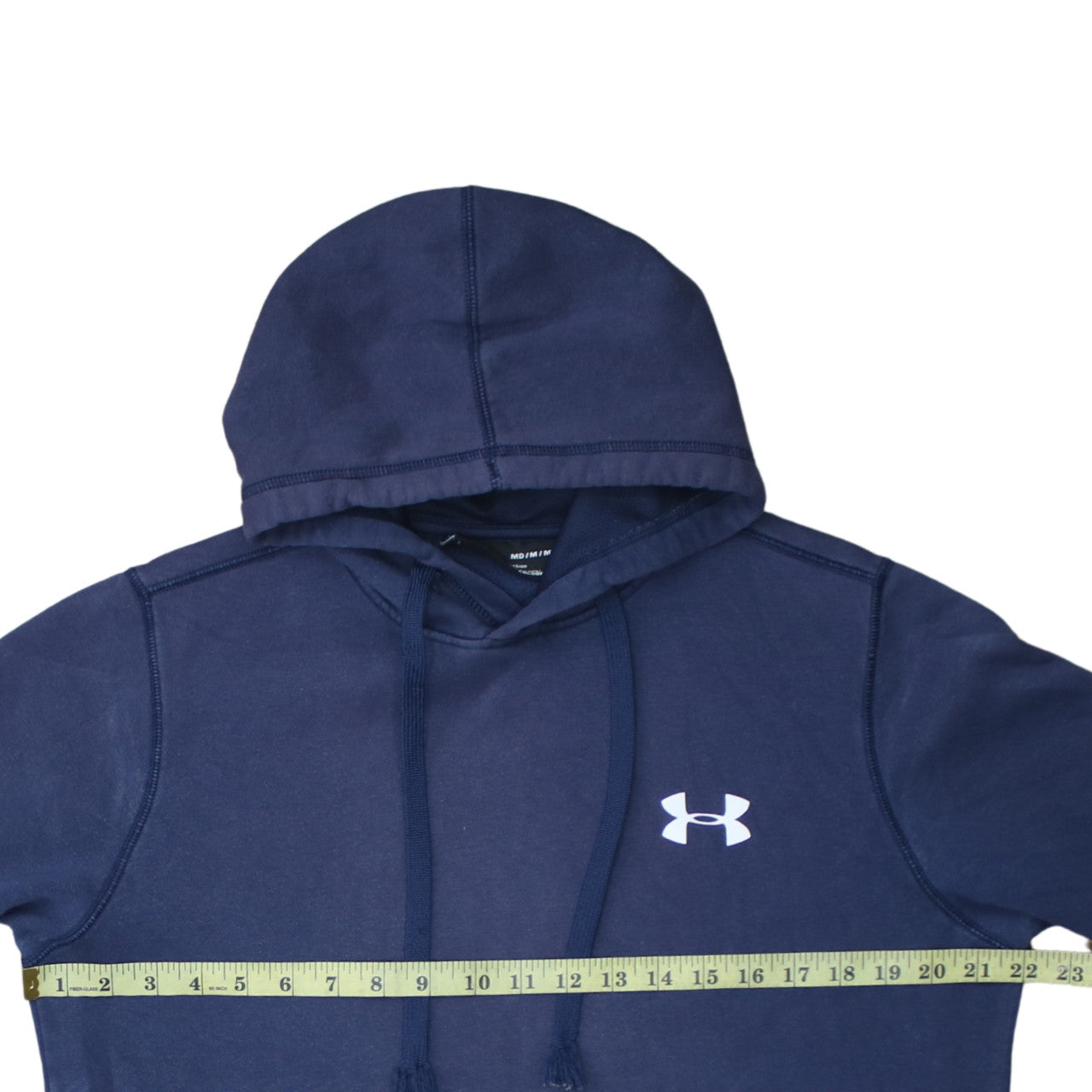 Under Armour Men Blue M ColdGear Hoodie Fleece Athletic Fit