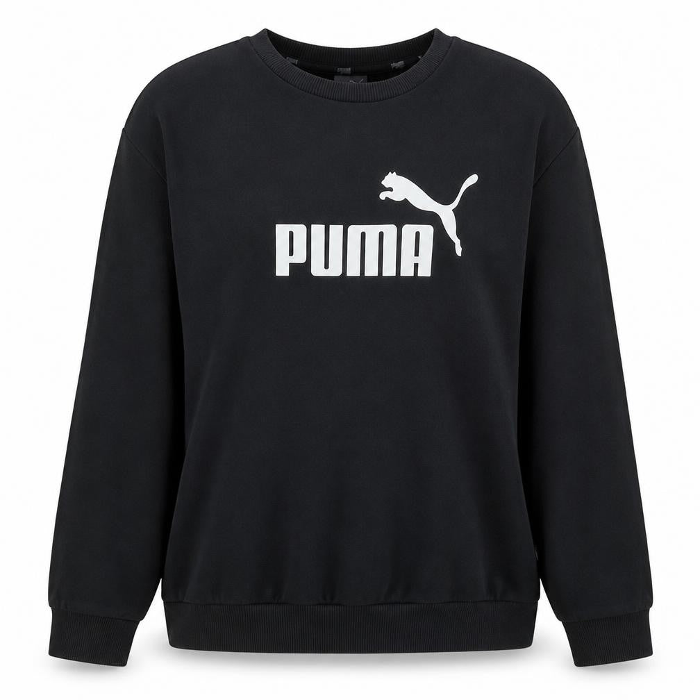 Puma Women Black Size 12 Crew Neck Pullover Sweatshirt