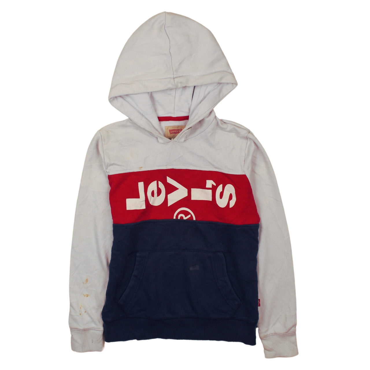 Levi’s Boys Multicoloured Pullover Hoodie 12 Years Colourblock Logo Cotton