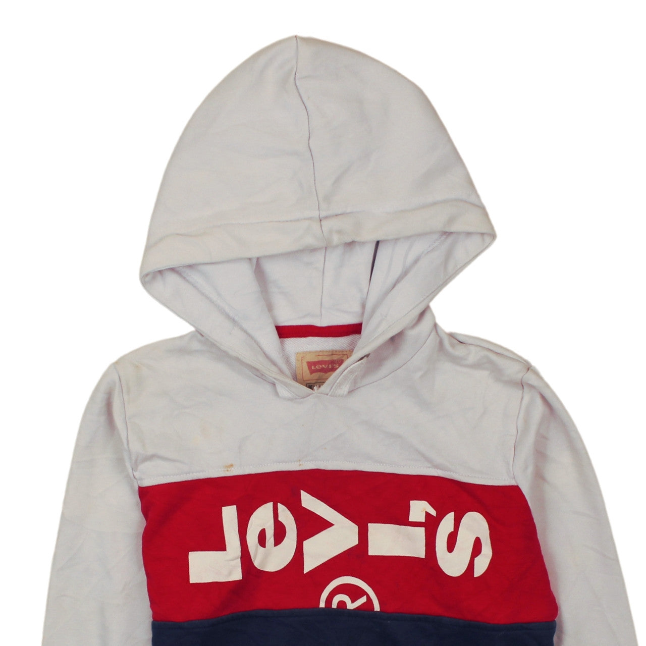 Levi’s Boys Multicoloured Pullover Hoodie 12 Years Colourblock Logo Cotton