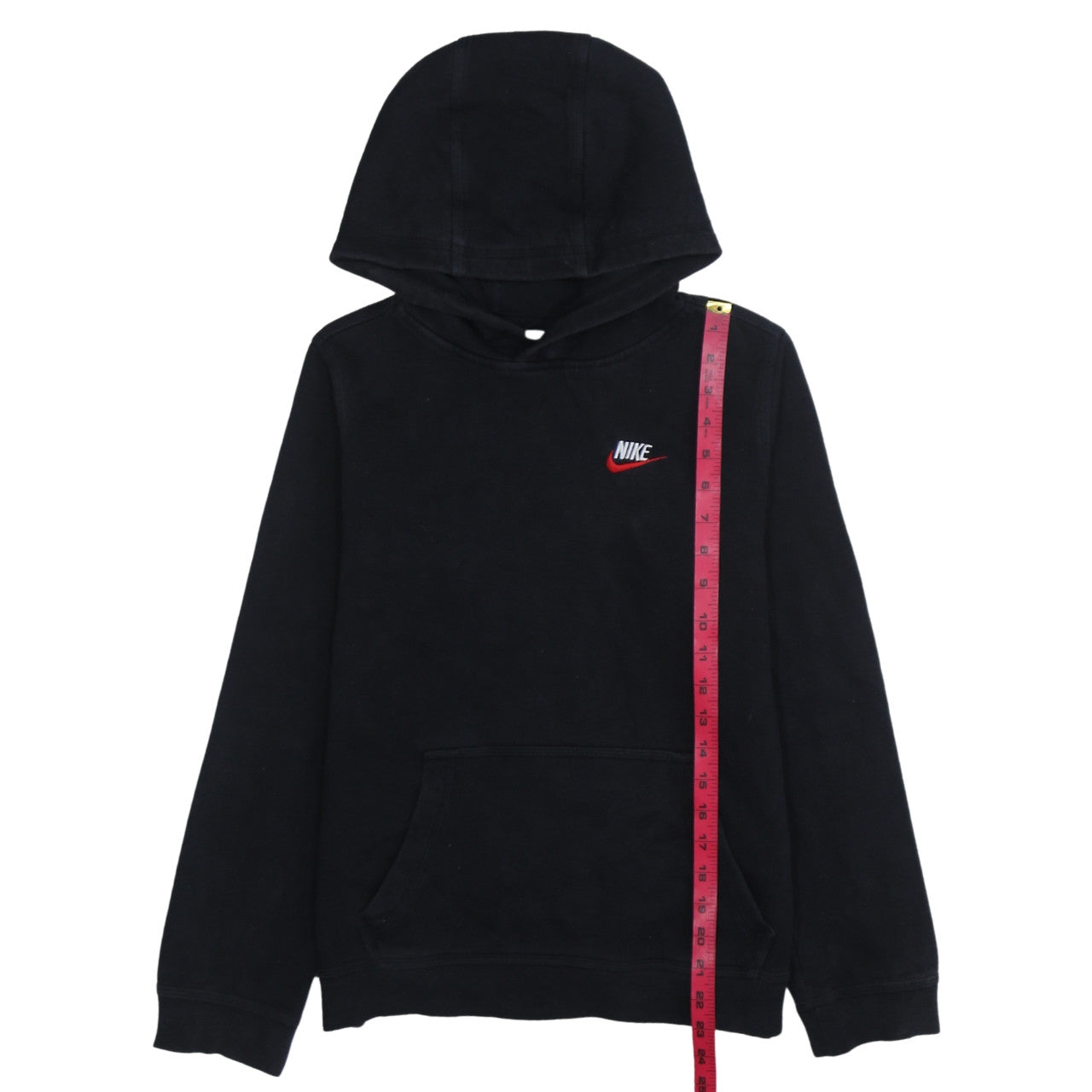 Nike Boys Black XL Pullover Hoodie Sweatshirt Fleece Lined Casual