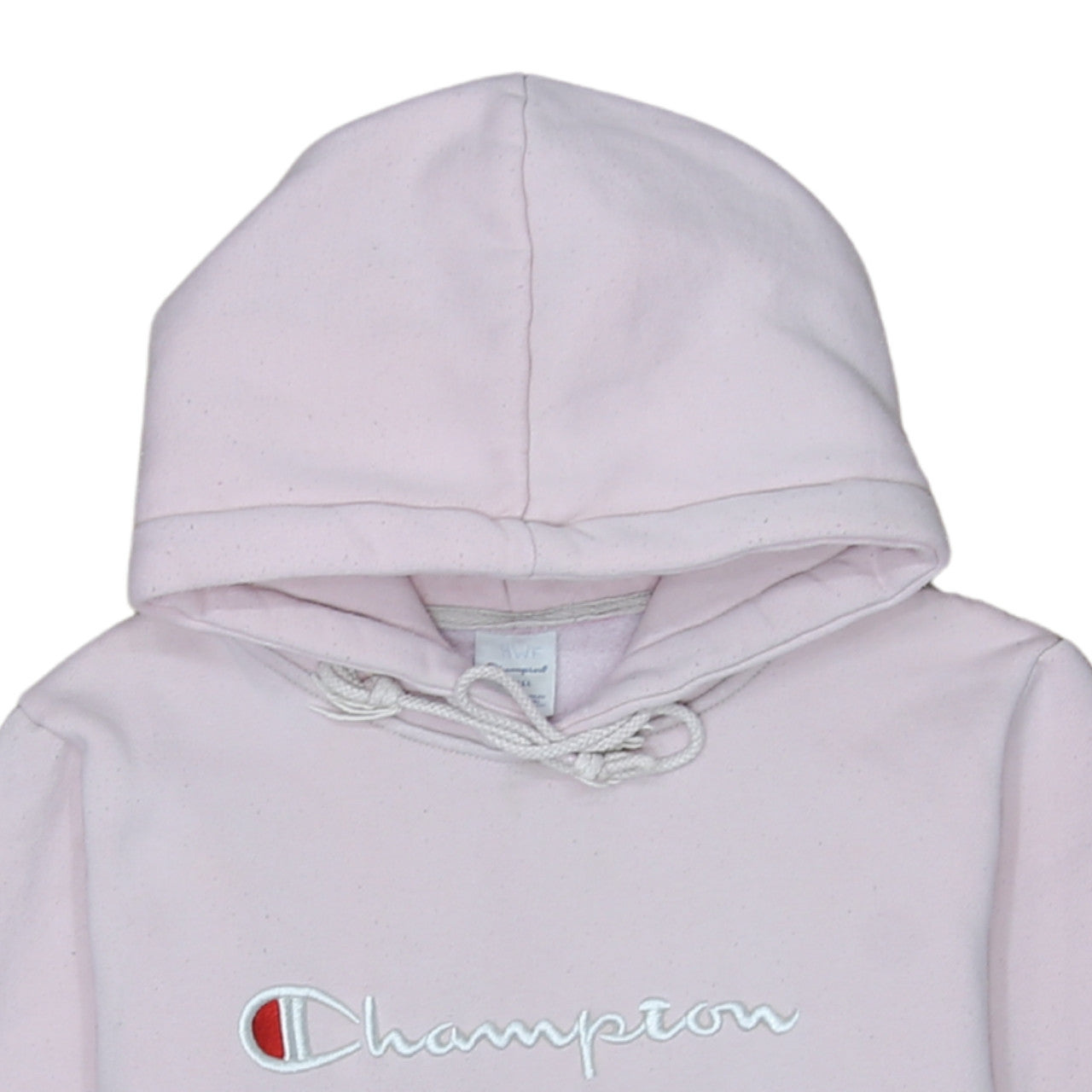 Champion Womens Pink Small Pullover Hoodie Embroidered Logo Sweatshirt