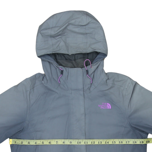 The North Face Women Grey Hooded Waterproof Parka Jacket M