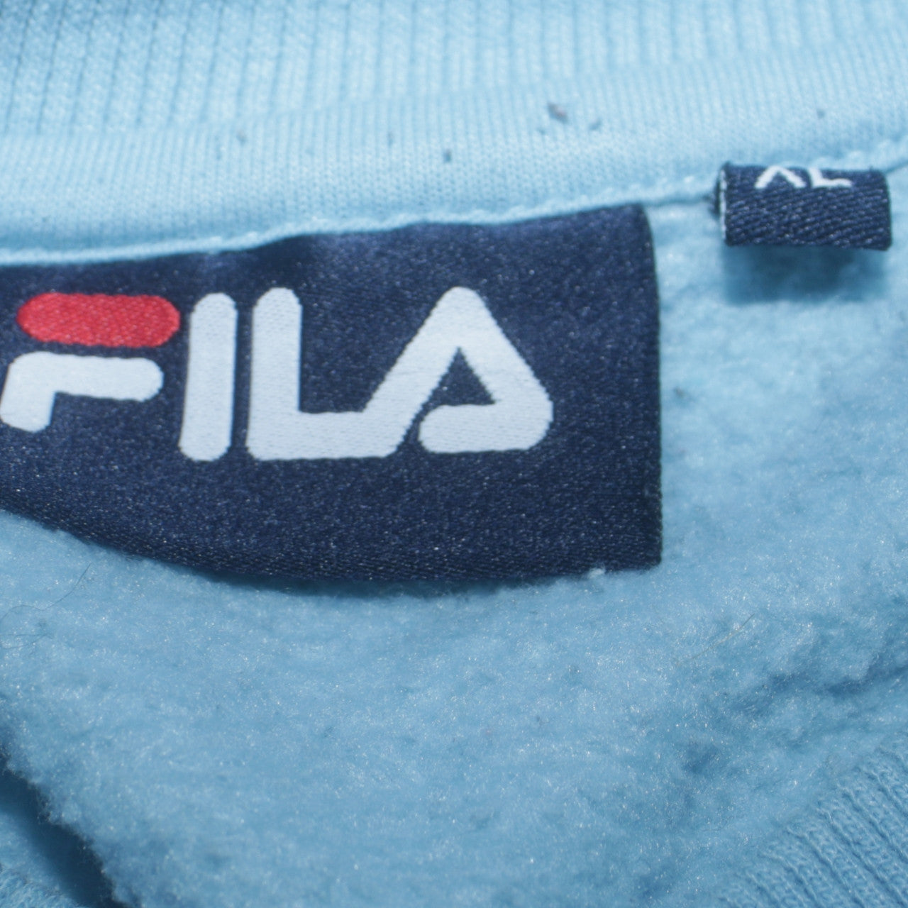 Fila Mens Blue Crew Neck Pullover Sweatshirt L Sportswear
