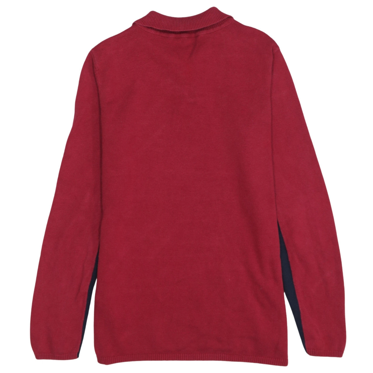 Tommy Hilfiger Men's Red Cotton Henley Jumper Size M