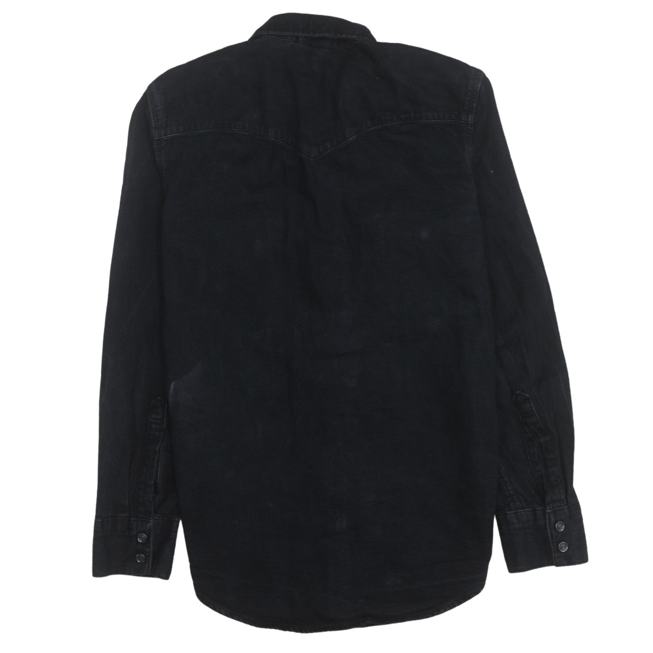 Levi's Men's Black Denim Long Sleeve Western Button-Up Shirt Size S