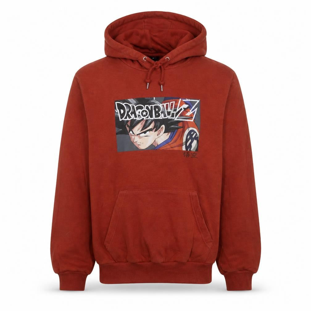 Dragon Ball Z Men's Red Pullover Hoodie Medium Anime Graphic Print