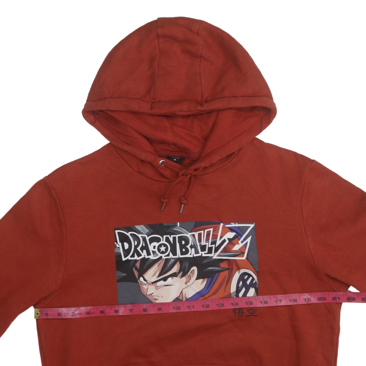 Dragon Ball Z Men's Red Pullover Hoodie Medium Anime Graphic Print