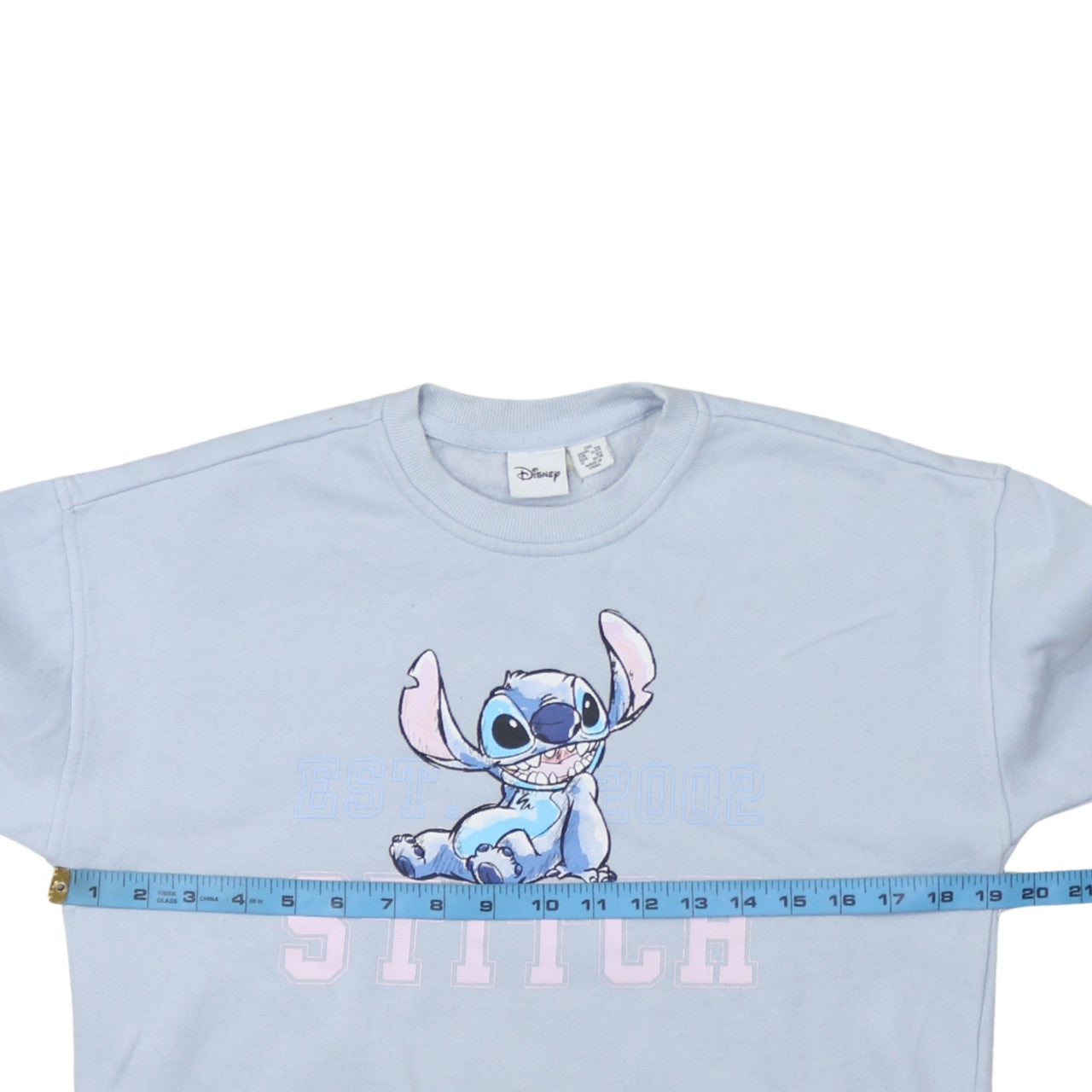 Disney Primark Women Blue Stitch Sweatshirt 2XS Pullover Jumper